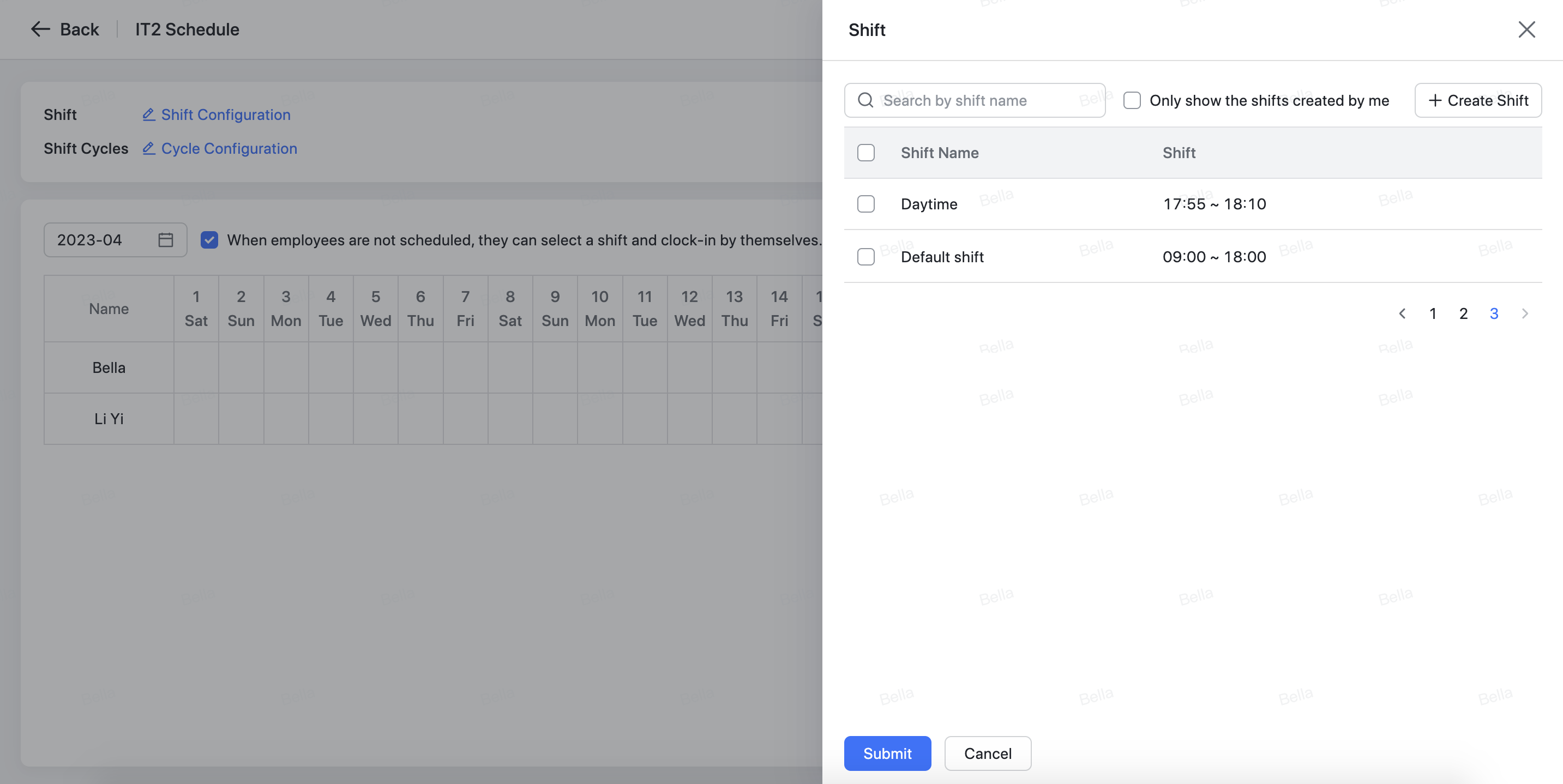 Admin | Use scheduling attendance