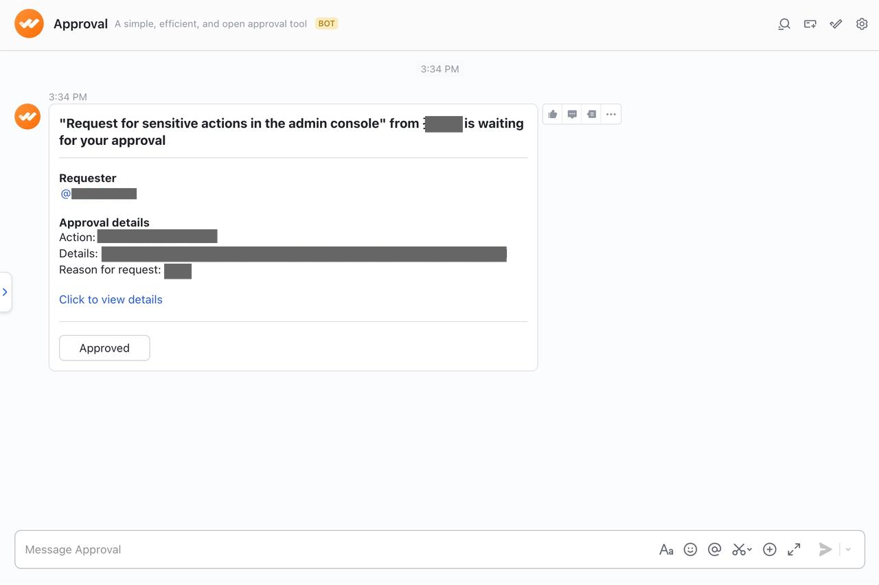 Admin | Set sensitive actions protection