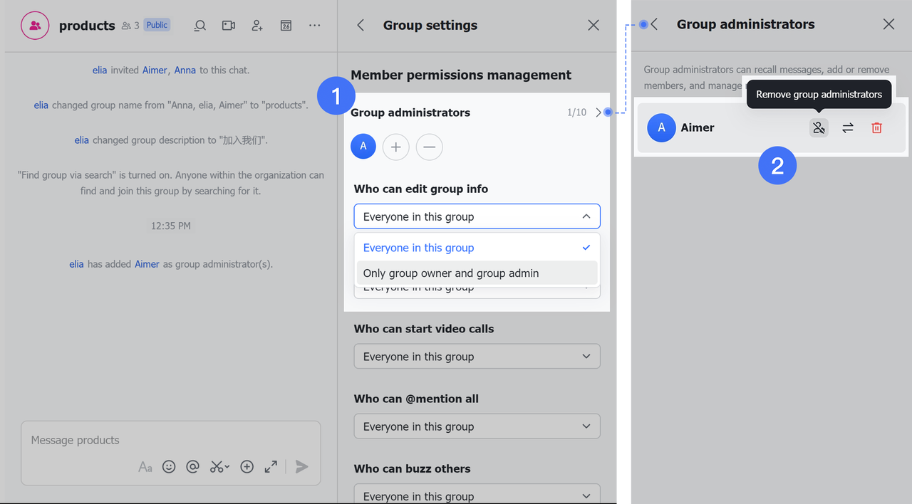 Add a group administrator