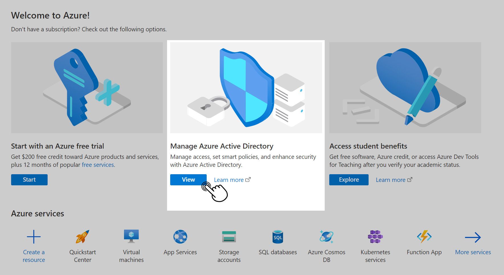 Admin | Set up a Global Administrator account in the Microsoft Azure ...