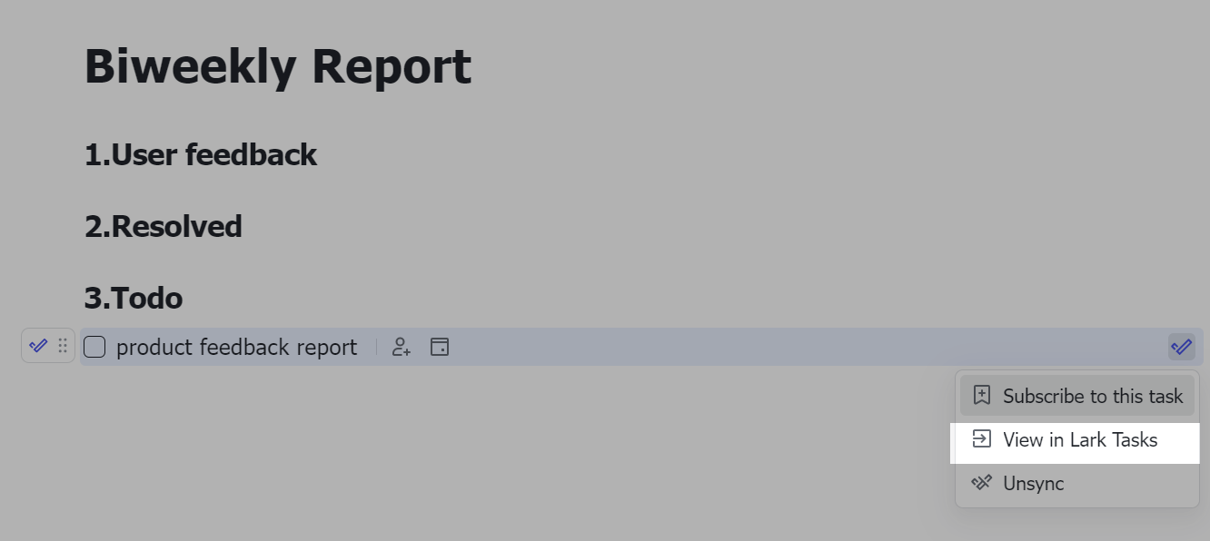 Sync Docs tasks to Tasks