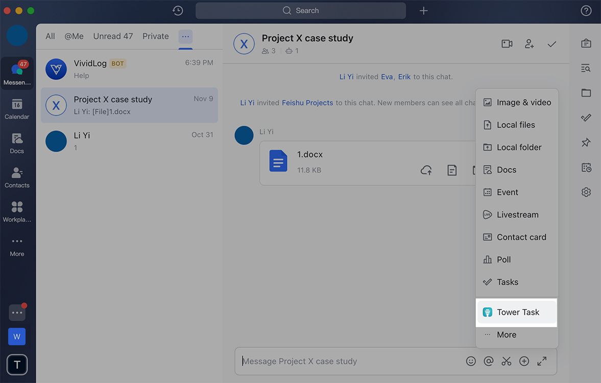 Make your custom app a handy tool in chats