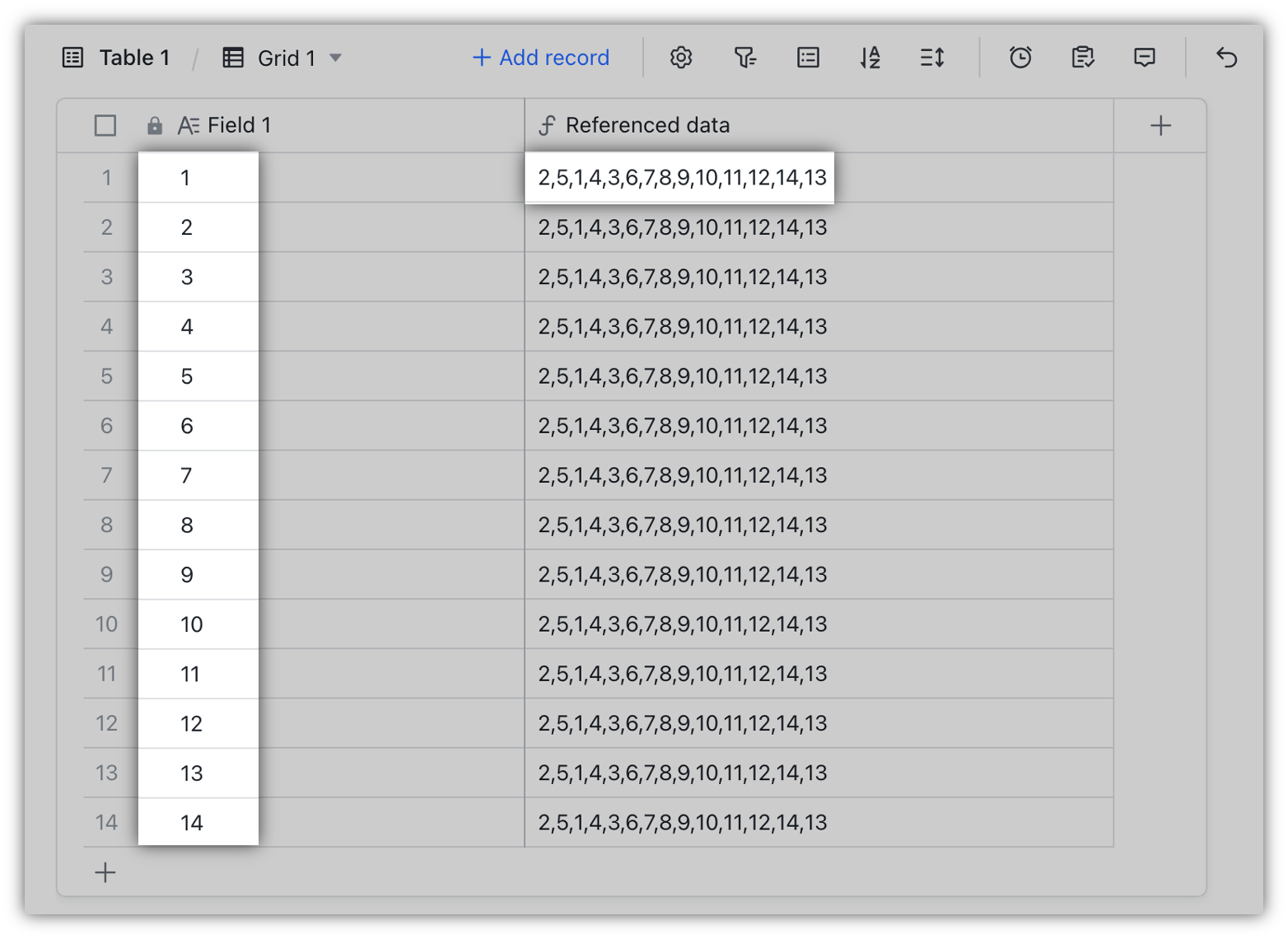 Reference data in formulas
