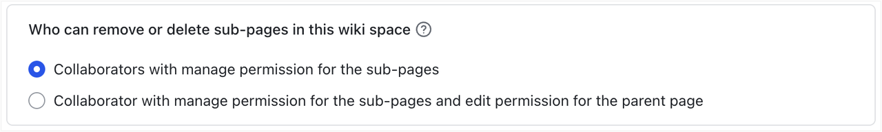 Modify wiki space security settings