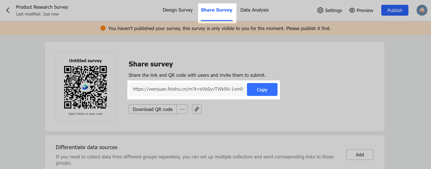 Embed Feishu Survey in Docs