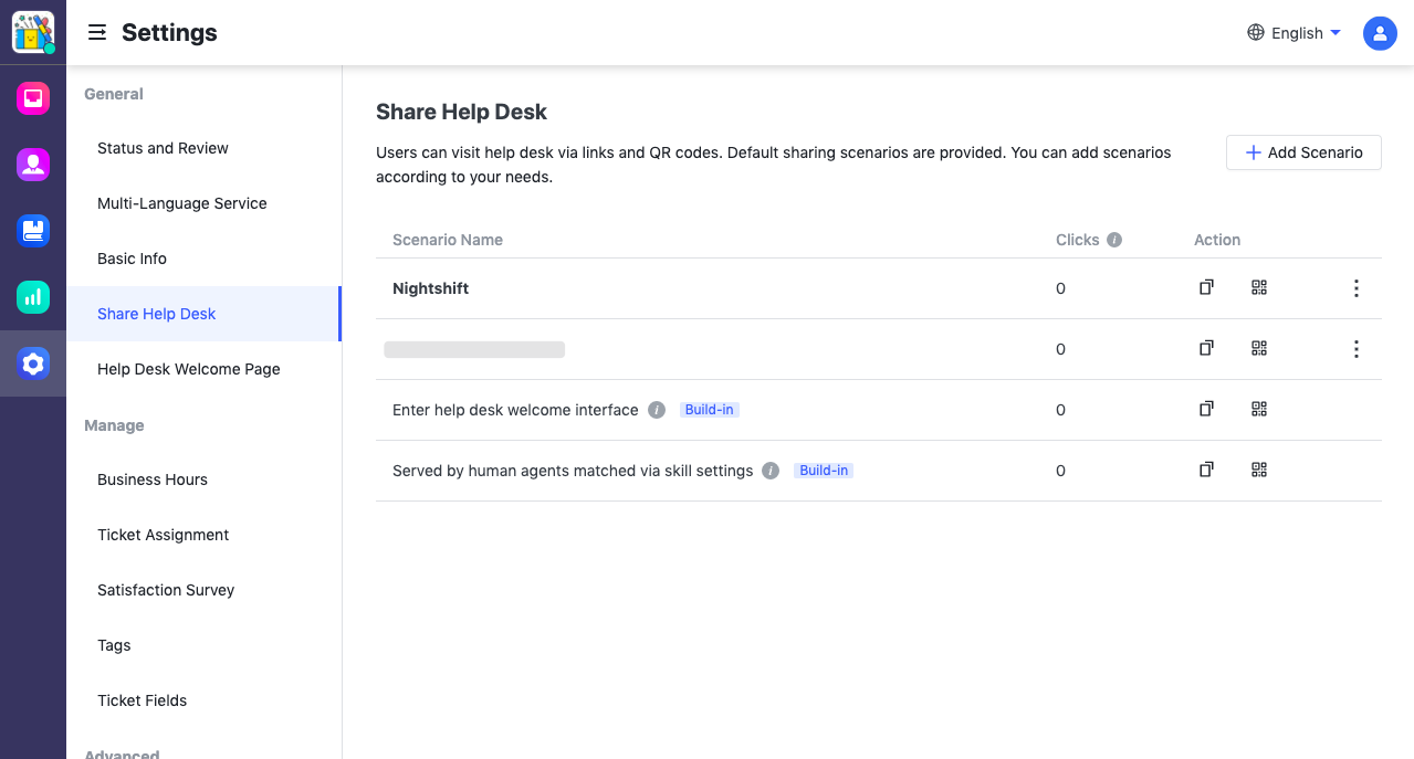 Share a help desk