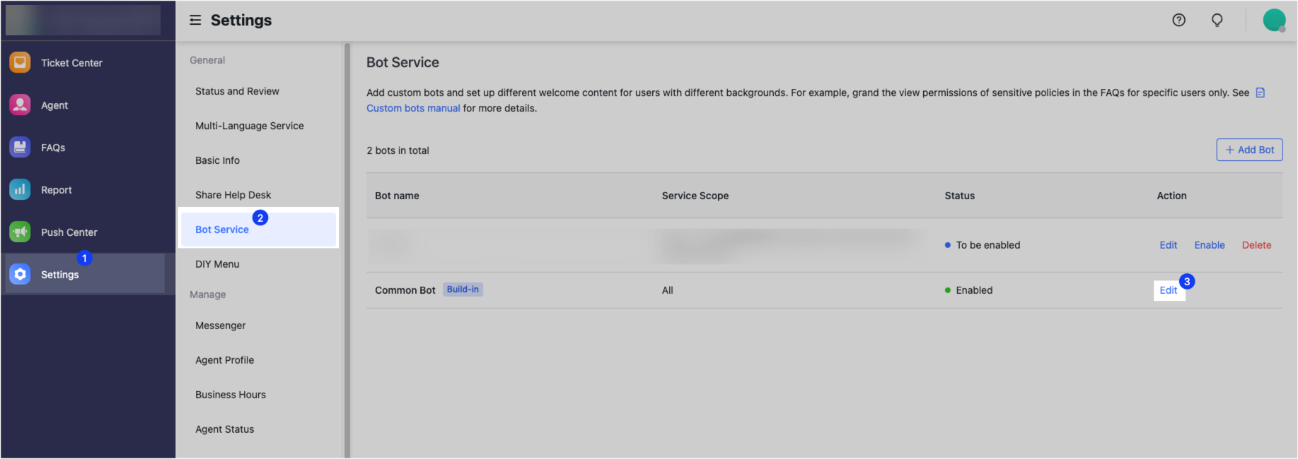 Add images and links to help desk welcome messages and FAQs