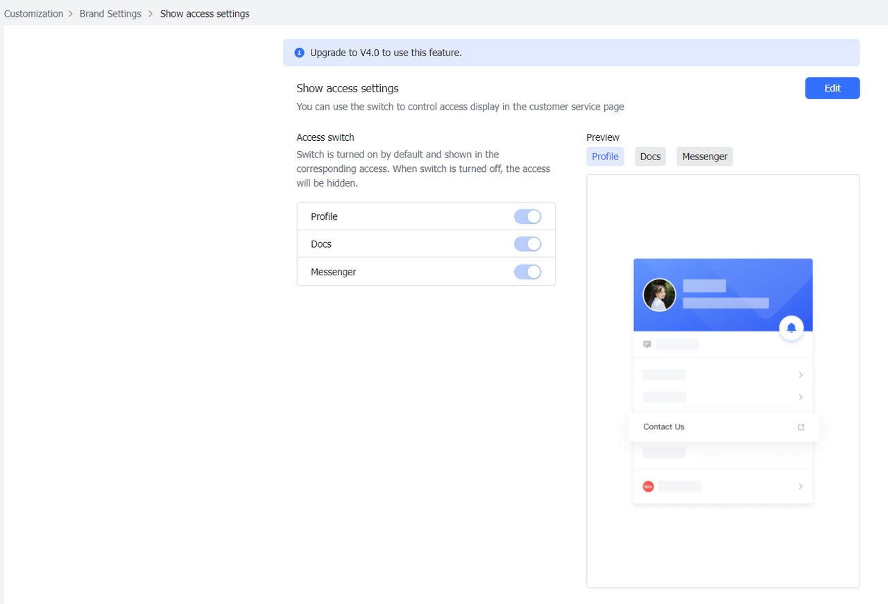 Admin | Configure the Contact US portal