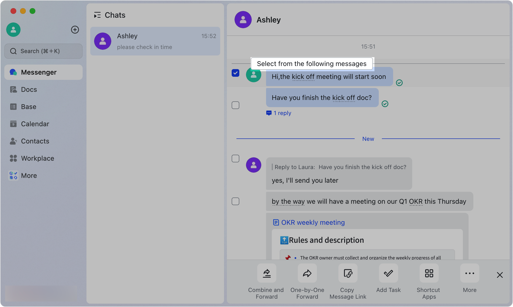 Forward, delete, favorite, and select messages FAQs