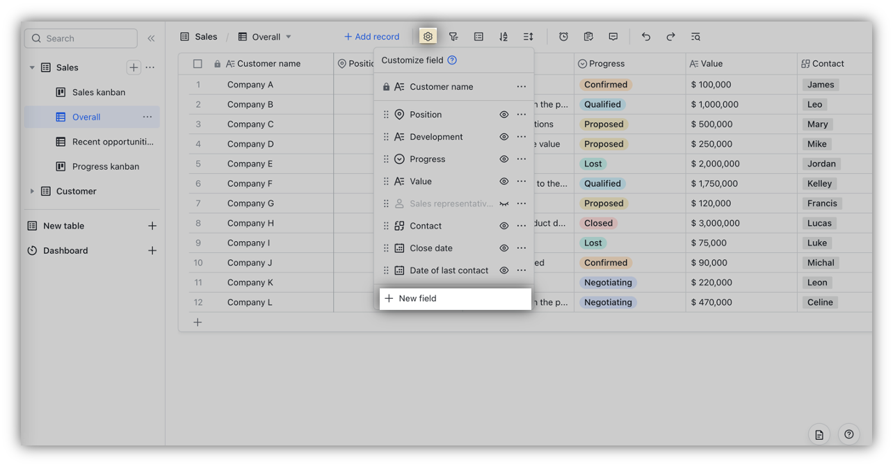 Use location fields in Base