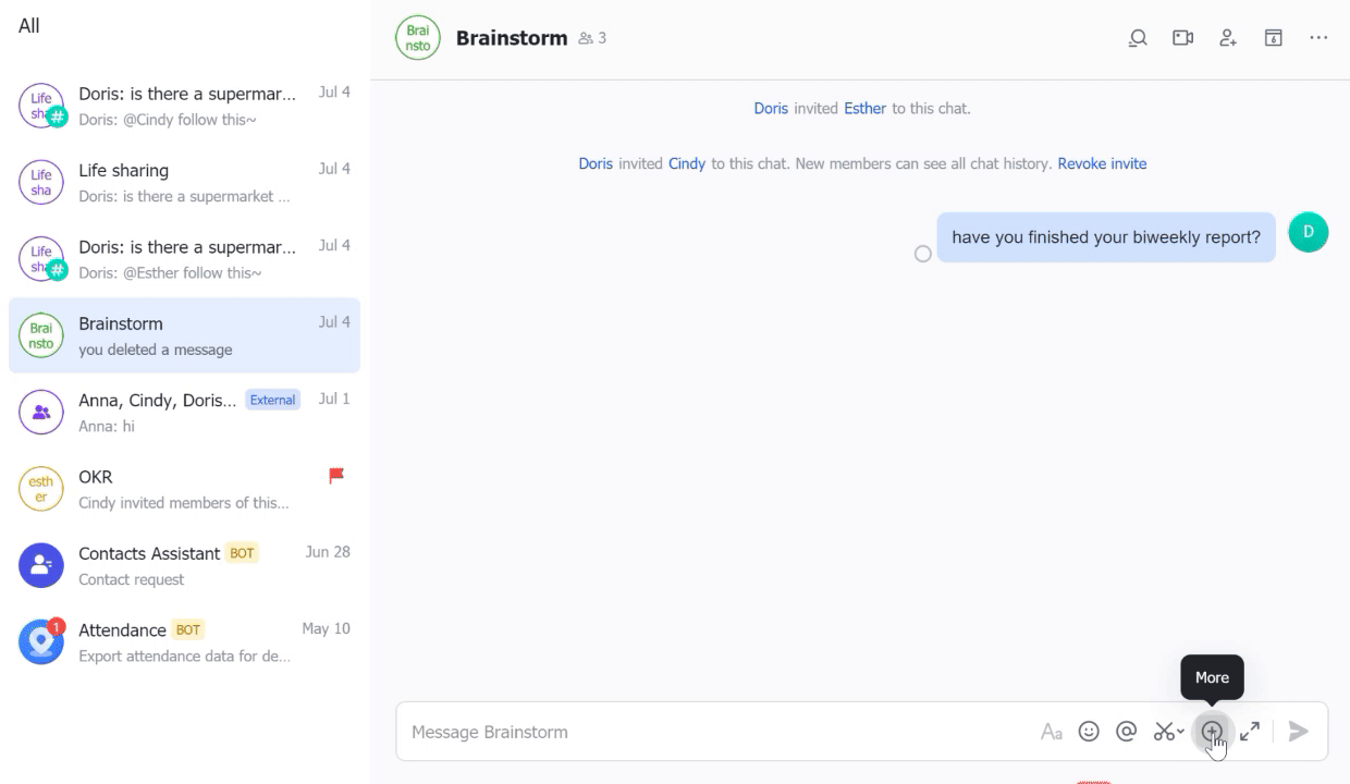 Translate messages in conversations