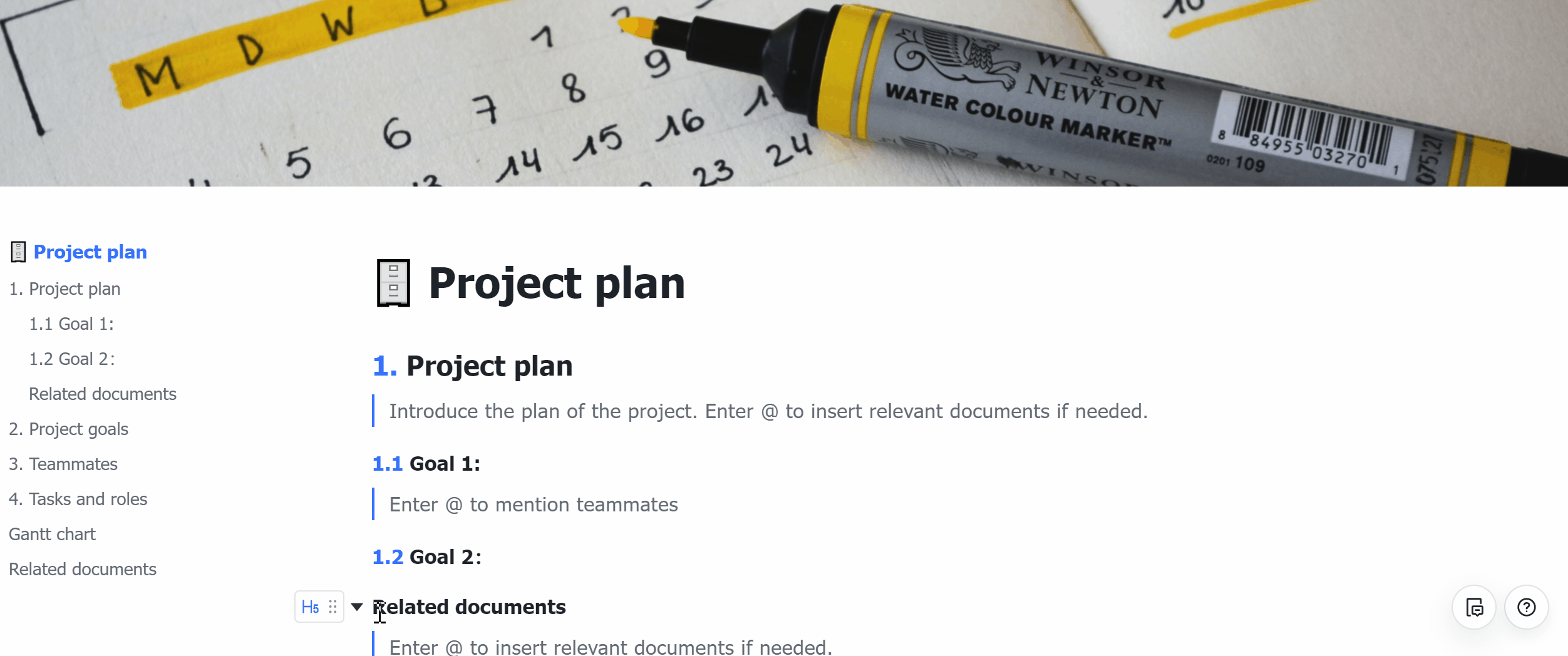 Use toolbars in Docs