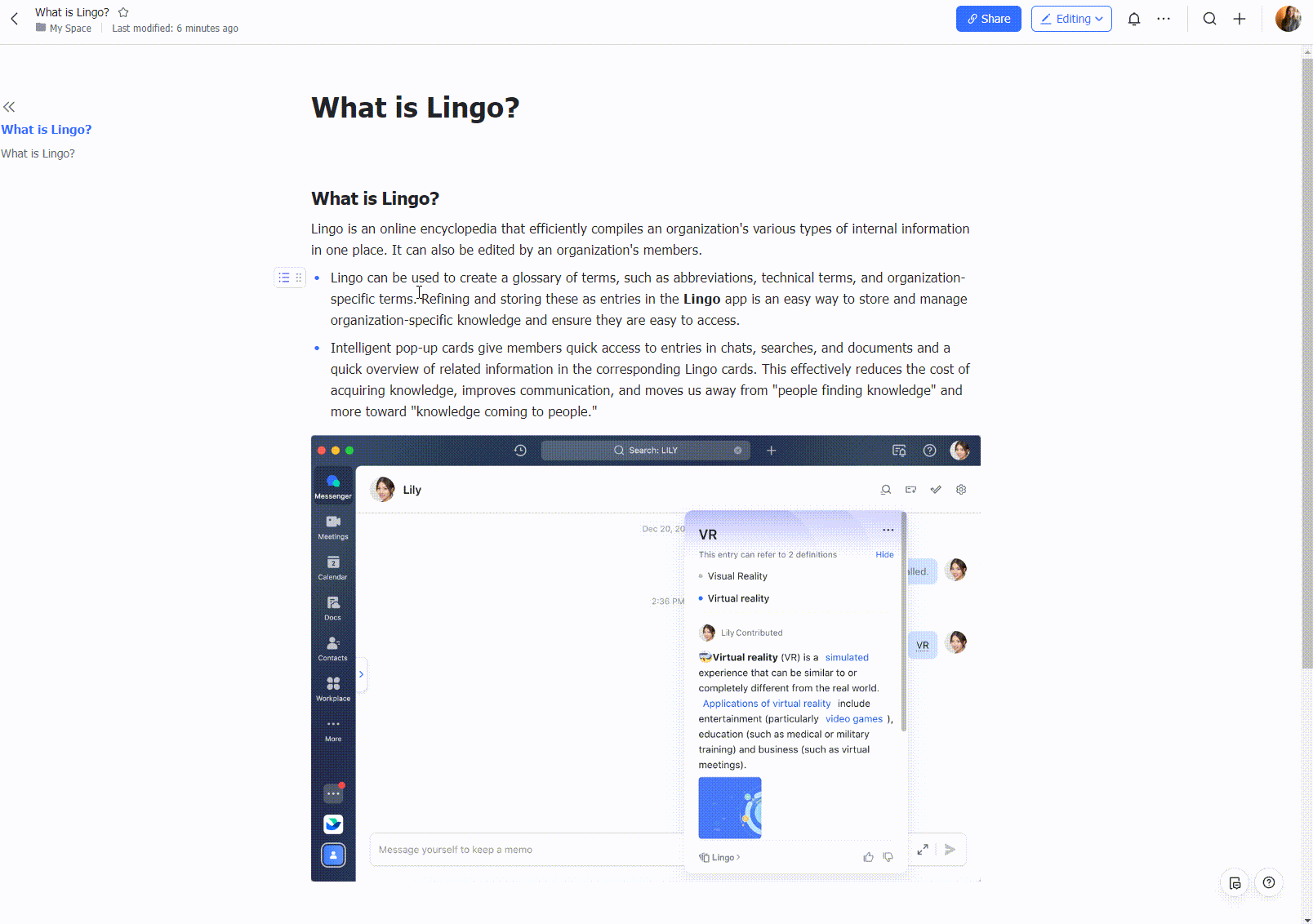 Use Lingo in Docs