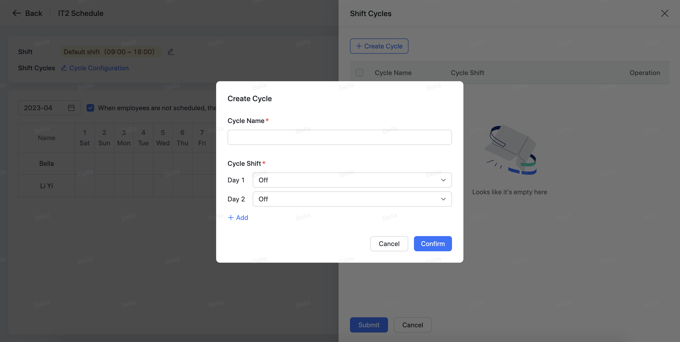 Admin | Use scheduling attendance